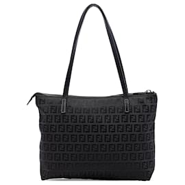 Tote in tela Zucchino nera Fendi
