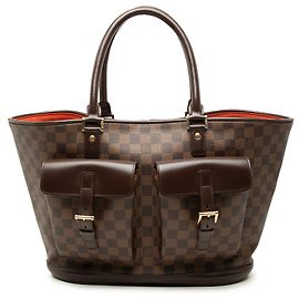 Louis Vuitton Marrone Damier Ebene Manosque GM
