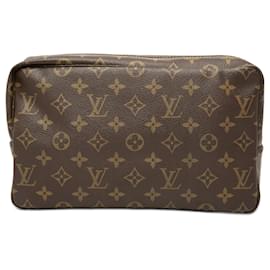 Louis Vuitton Marrone Monogram Trousse Toilette 28