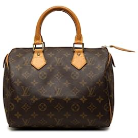 Louis Vuitton Marrone Monogram Speedy 25