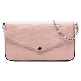 Louis Vuitton Pochette Felicie in Epi rosa
