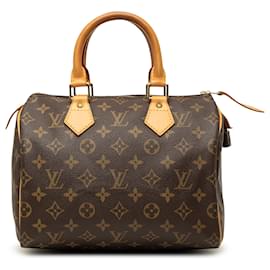 Louis Vuitton Marrone Monogram Speedy 25