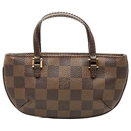 Louis Vuitton Pochette Manosque em Damier Ebene marrom