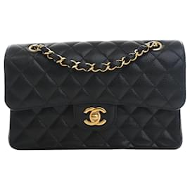 Chanel Black Small Classic Caviar Double Flap