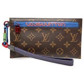 Pochette Louis Vuitton Brown Monogram Outdoor Ribbon