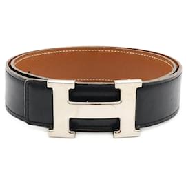 Cinturón Hermes H-Belt Reversible en Cuero Box Calf - Hermès