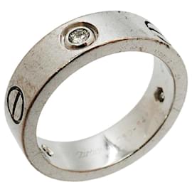 Cartier Love Ring aus 18K Weißgold mit Diamant