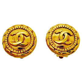 Orecchini a clip dorati Chanel