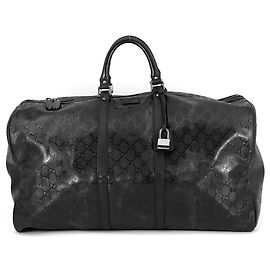 Gucci GG Imprimé Boston Bag in Schwarz