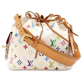 Bolso de hombro Louis Vuitton Monogram Multicolor Petit Noé
