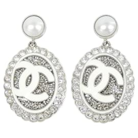 Orecchini a lobo in cristallo Chanel ABE874