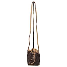 LOUIS VUITTON Monogram Nano Noe Borsa a Secchiello/Crossbody Marrone/Beige