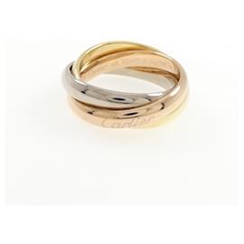Cartier Trinity Ring aus 18K Rosé Weiß und Gelbgold