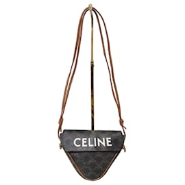 Borsa a Spalla CELINE Triomphe Canvas Brown/Beige - Céline