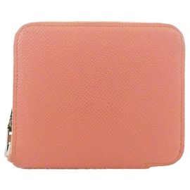 Hermès Hermes GRAND FIL D'ARGENT Cartera compacta de seda