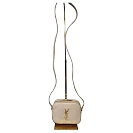 YVES SAINT LAURENT Borsa Camera Monogram Small in Pelle Grena Beige - Saint Laurent