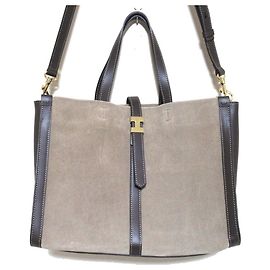 Autre Marque Borsa Tote a Spalla 2way in Suede IACUCCI NOVO