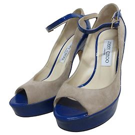 Jimmy Choo Pumps aus Wildleder und Emaille