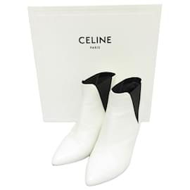 Celine Side Gore Short Booties Leather Boots - Céline
