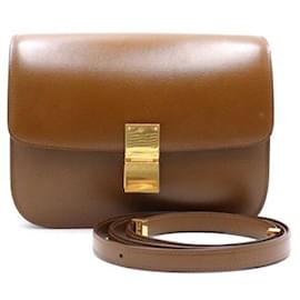 Borsa a spalla e borsa a tracolla Classic Box in pelle di vitello Medium - Céline