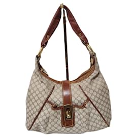 Céline Borsa a tracolla Celine Vintage Macadam Hobo Beige/Marrone