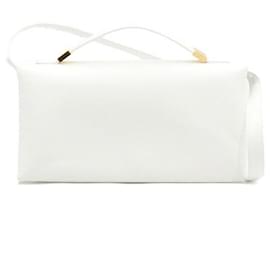 Borsa Tote e Borsa a Spalla Prism in Pelle Bianca da Donna - Marni