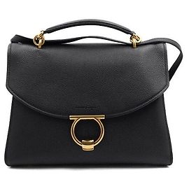 Salvatore Ferragamo Gold Gancini Margot Large Tote Bag mit Tragegriff