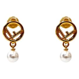 Ohrringe Pearl Drop Is Gold - Fendi