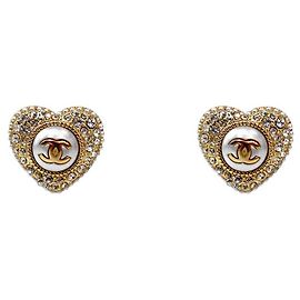 Chanel Orecchini a cuore in zircone cubico