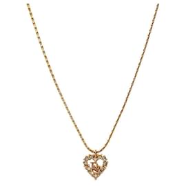 Collar Cubic Heart Oblique Gold - Dior