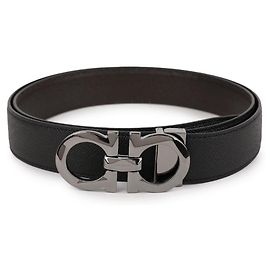 Salvatore Ferragamo Cintura Reversibile Gancini