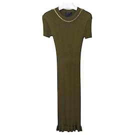 Vestido de punto de cadena de manga corta - Givenchy