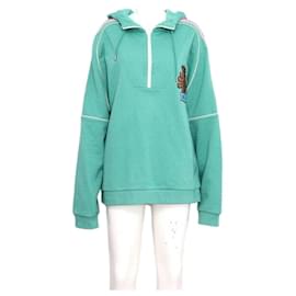 Gucci Unisex Baumwoll-Anorak Kapuzen-T-Shirt mit Ananas-Logo Saison