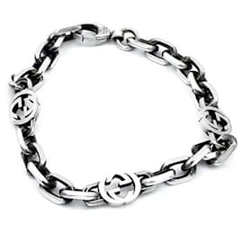 Armband mit ineinandergreifenden Silberketten - Gucci