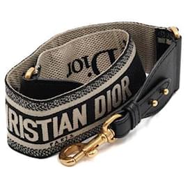 Oblique bestickter Stoff Schultergurt - Dior