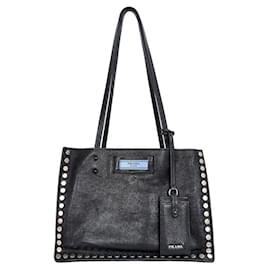 Prada Borsa tote a spalla Studded Etiquette