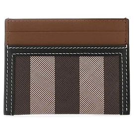 Burberry Portacarte in pelle bicolore a scacchi: