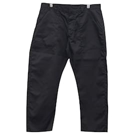 Prada Pantaloni in nylon da uomo con logo triangle non utilizzati
