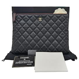 Chanel Clutch Caviar Medium Gold Series