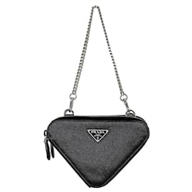 Prada Borsa a tracolla Triangle Pouch Nera