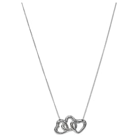 Tiffany & Co Collana Triple Open Heart in Argento