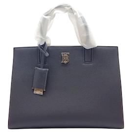 Burberry Borsa Tote in pelle granulata Francis non utilizzata