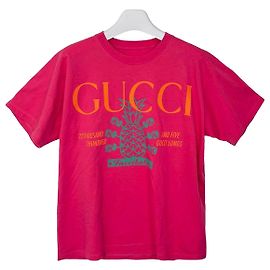 Gucci T-Shirt mit Pineapple Collection Print XS Pink