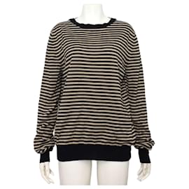 Gestreifter Strickpullover für Damen aus Baumwoll-Kaschmir-Mischung - Gucci
