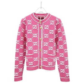 Cardigan aus Bouclé-Wolljacquard Rosa - Gucci