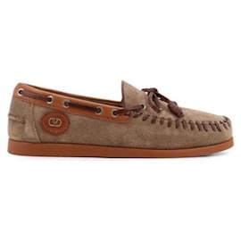 Valentino Palm Avenue Bootsschuhe aus Crust-Leder