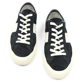 Tom Ford Sneakers basse Cambridge in scamosciato nero da uomo