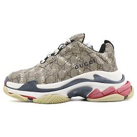 Gucci Tênis Triple Sneakers GG Supreme Hacker Project Masculino