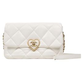 Chanel Borsa a tracolla White Heart Turnlock