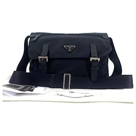 Bolso bandolera de nylon con logotipo triangular - Prada
